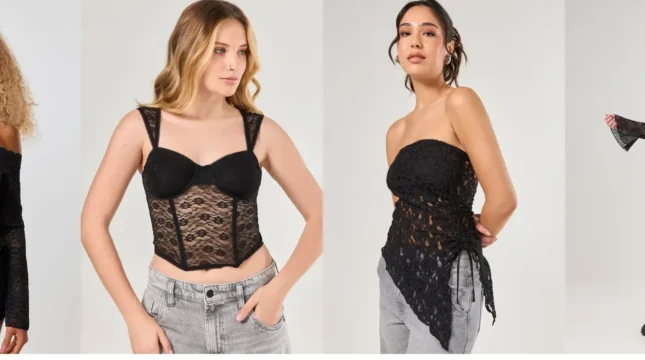 look com blusa de renda preta: inspirações estilosas pra sair do óbvio