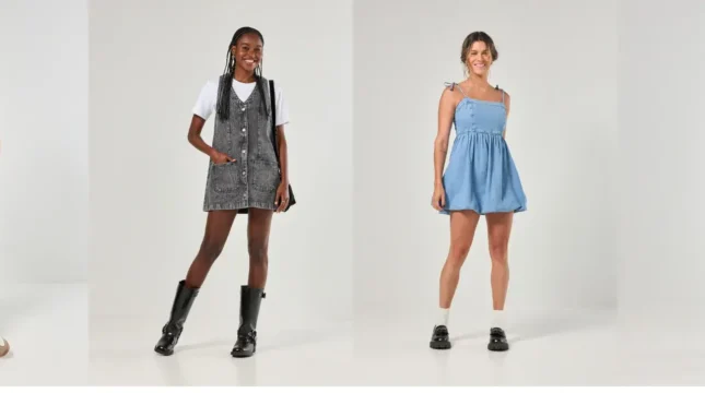 qual sapato usar com vestido jeans e deixar o look mais estiloso?